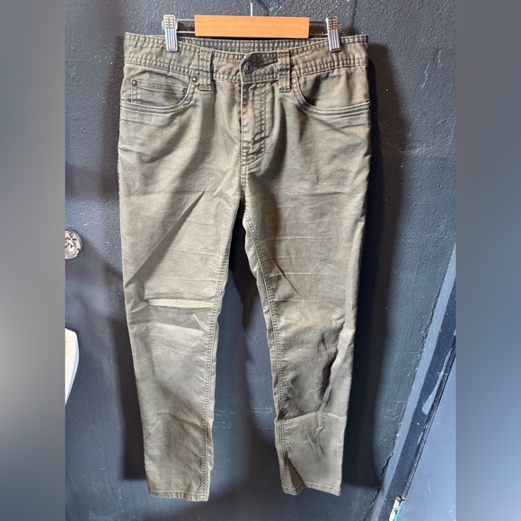 Prana Men's Olive Green Slim Fit Chinos Size 30W - Picture 1 of 5